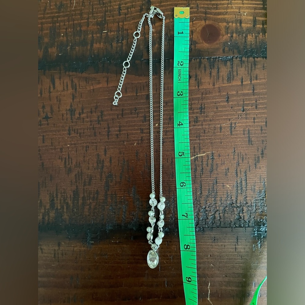 Givenchy Silver Toned Adjustable Necklace ~ - image 2